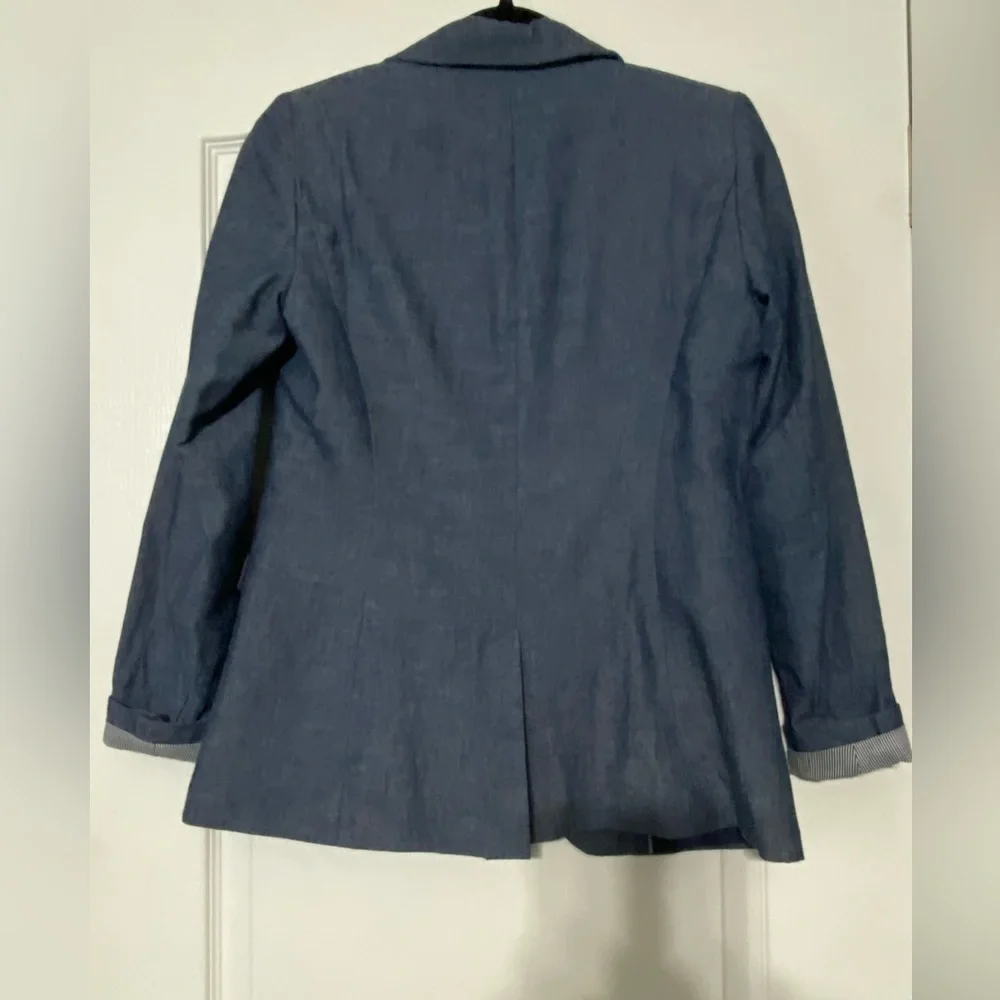 WILLI Smith Denim Cuffed Blazer Women’s Size XS